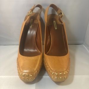 Max Studio Sling Back Pumps - Camel - Size 8